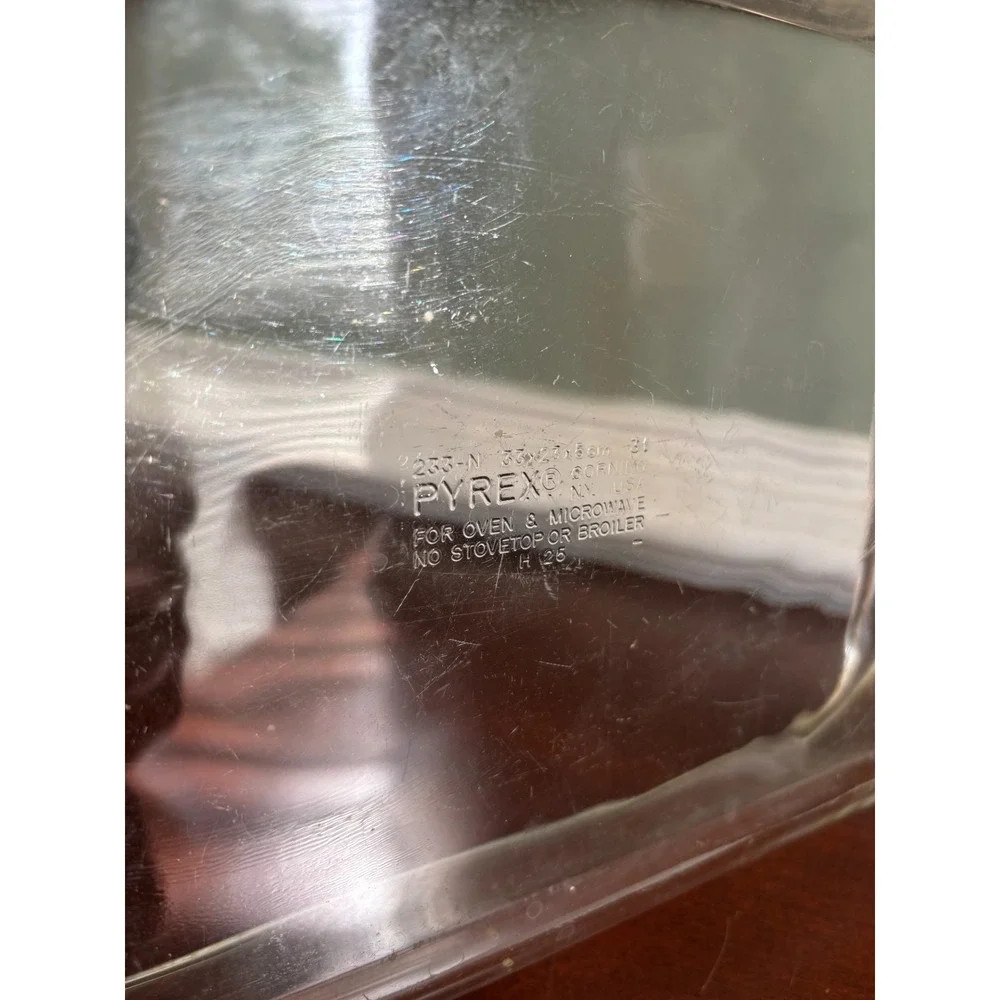 Vintage PYREX Baking Dish 233-N Clear